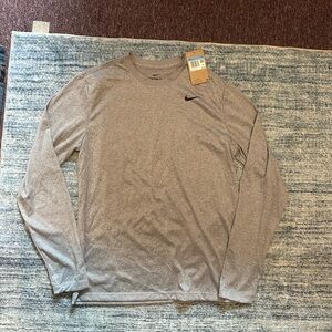 Nike Dri-Fit grey long sleeve NWT